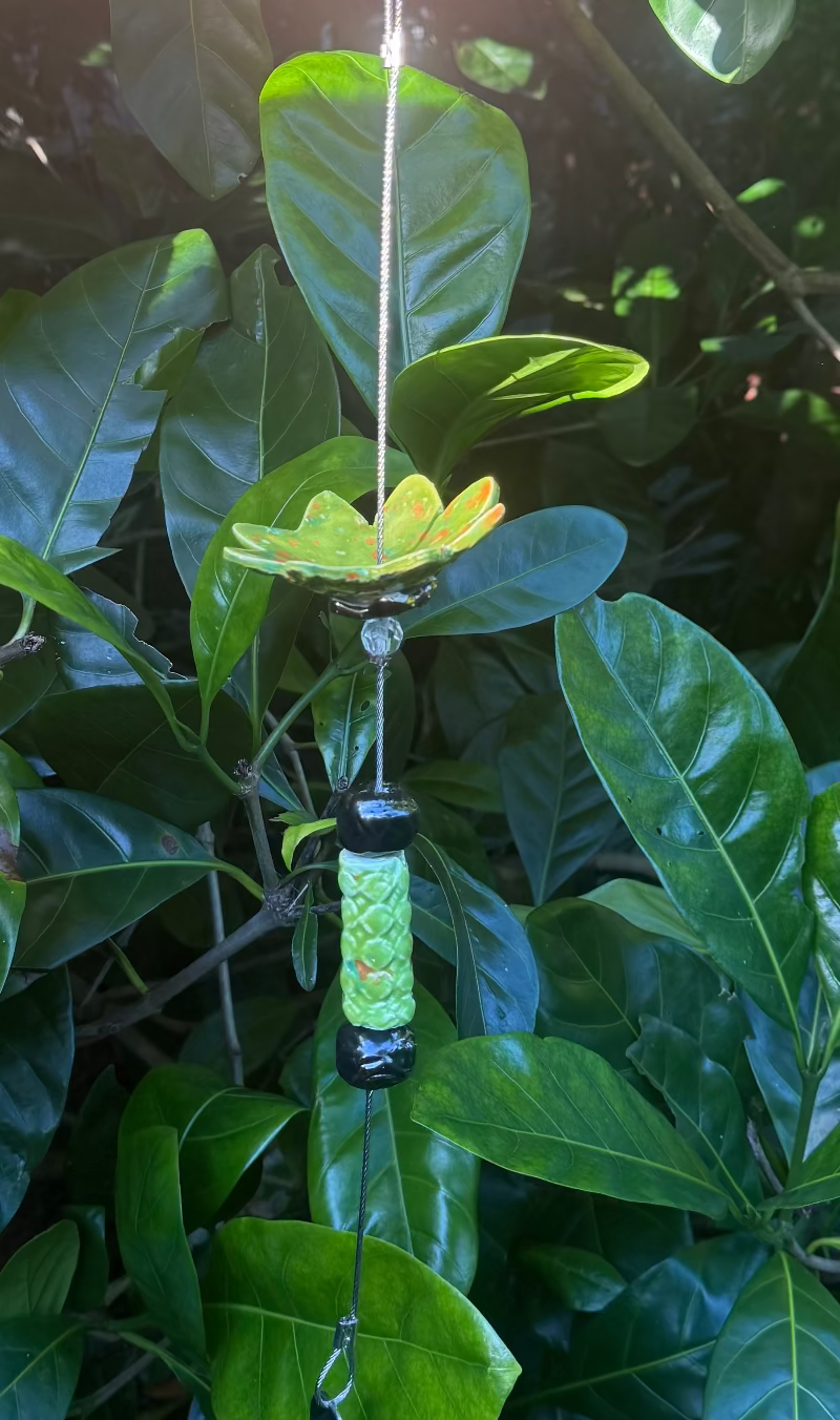 Salt Ceramic Rain Chain